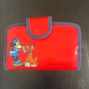 Disney Red and Blue Wallet with Mickey and Pluto